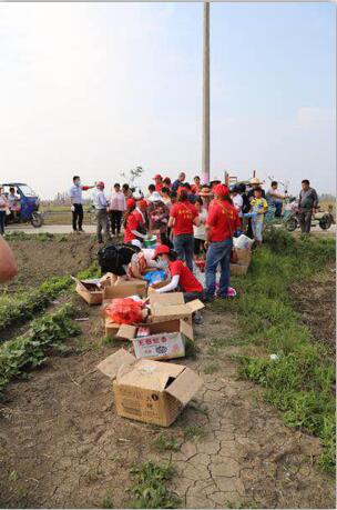 通州歐派地板情系阜寧群眾