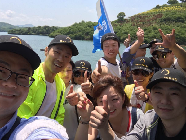 歐派地板常州天目湖拓展旅游活動